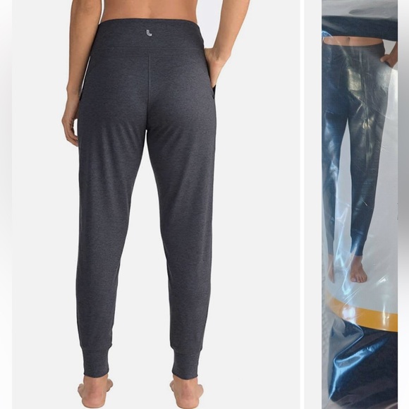 LOLË Womens Relaxed Fit Joggers Dark Gray XL - Picture 2 of 6